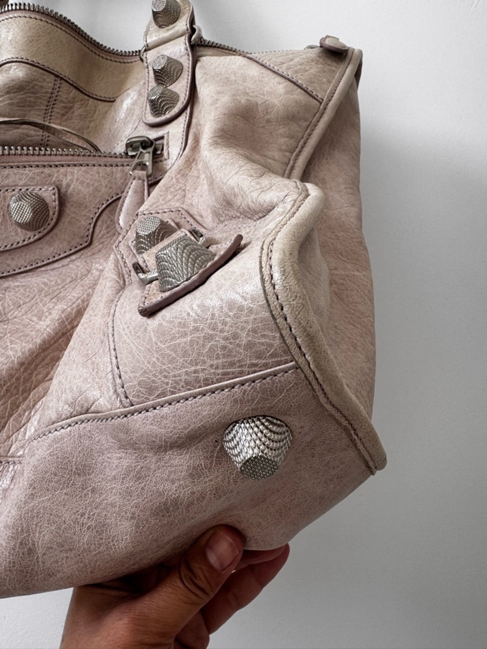 Balenciaga dusty pink Leather Work Bag - Picture 5 of 16